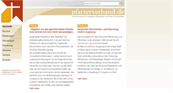 Desktop Screenshot of pfarrerverband.de