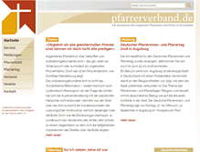 Tablet Screenshot of pfarrerverband.de